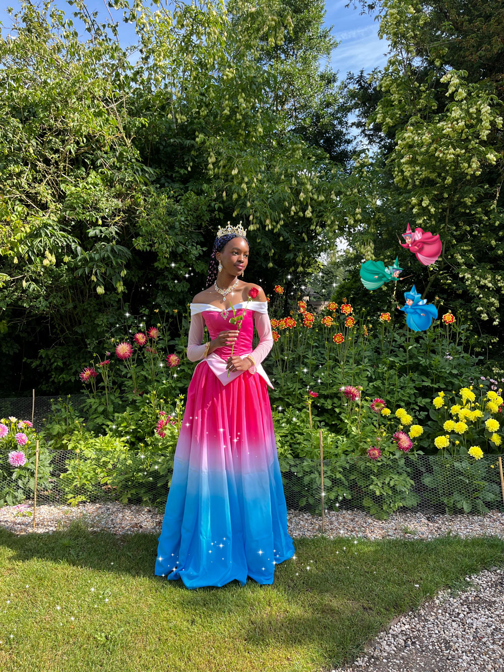 Jurk geïnspireerd op Sleeping Beauty
